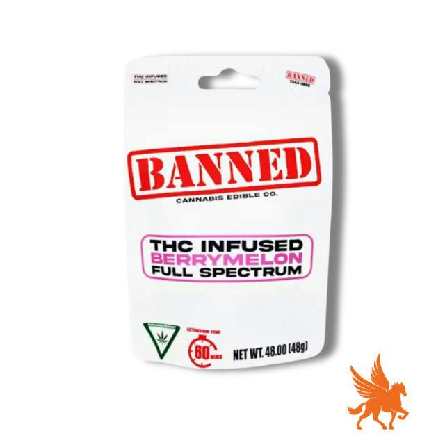 BERRY MELON HASH ROSIN GUMMY CLUSTERS 200MG | 10 PACK by Banned Edible Co