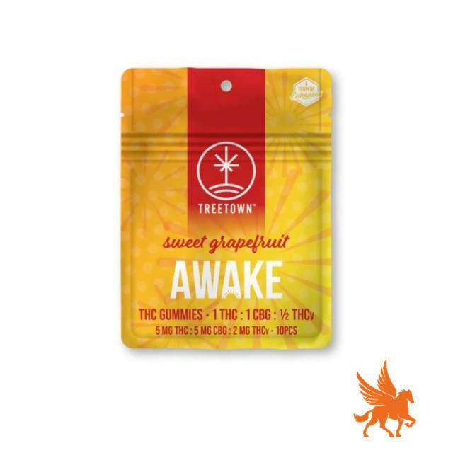 1:1:1:2 Awake Sweet Grapefruit Gummies | 50mg | 10ct | 5mg/ea by Treetown
