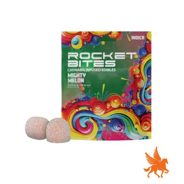 Mighty Melon Gummies | 200mg | 10ct | 20mg/ea by Rocket