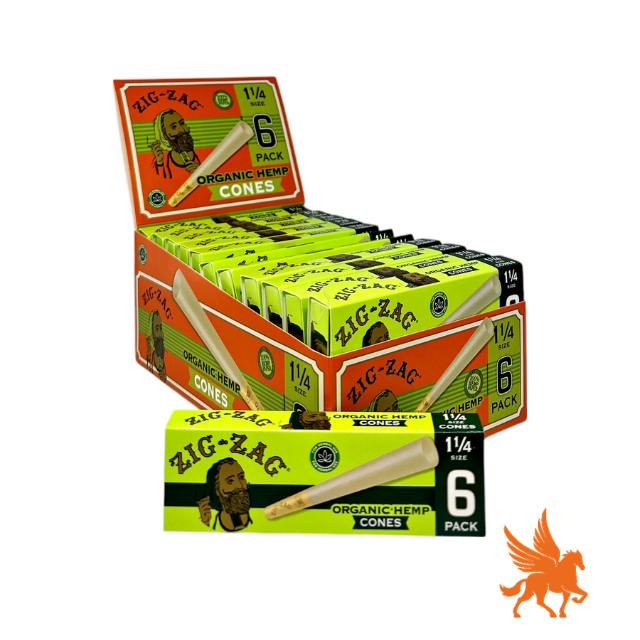 ZIG ZAG | ORGANIC HEMP | 6PK CONES