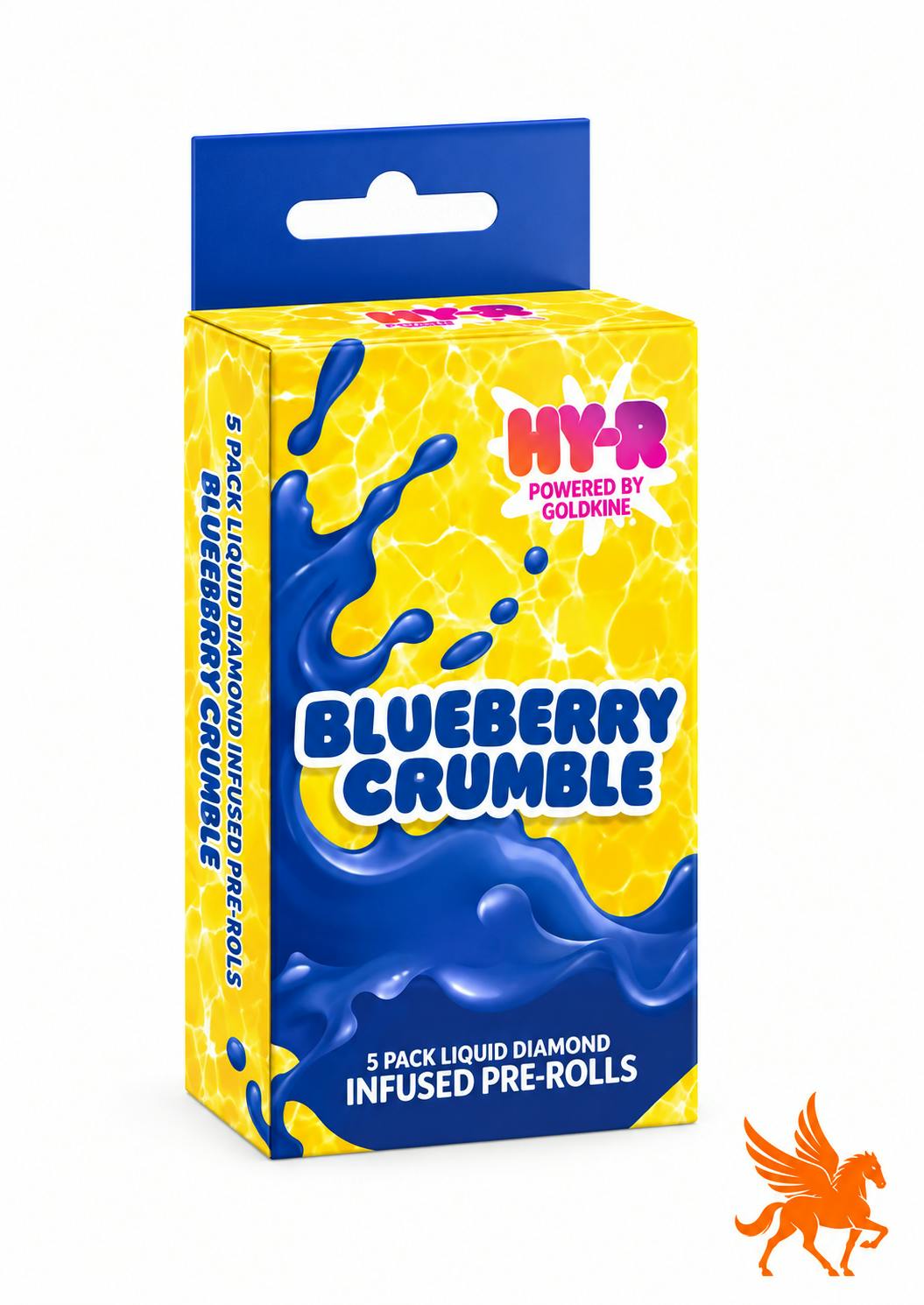 HY-R | 5PK LIQUID DIAMOND PREROLLS | BLUEBERRY CRUMBLE