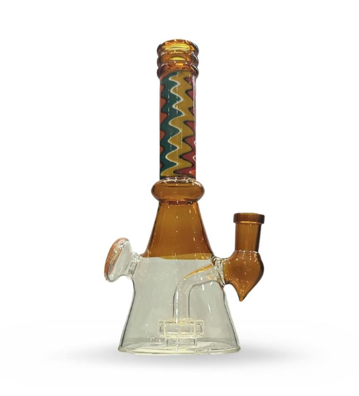 8" Wig Wag Shower Perc Beaker Bong