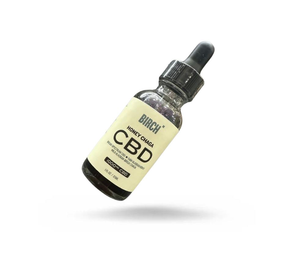 1000mg CBD Chaga Tincture | Honey by BIRCH ALASKA