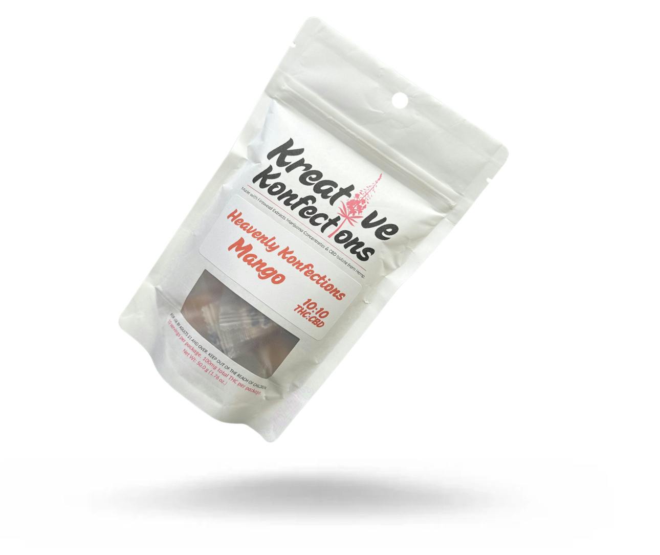 100mg Mango Soft Chews by KREATIVE KONFECTIONS