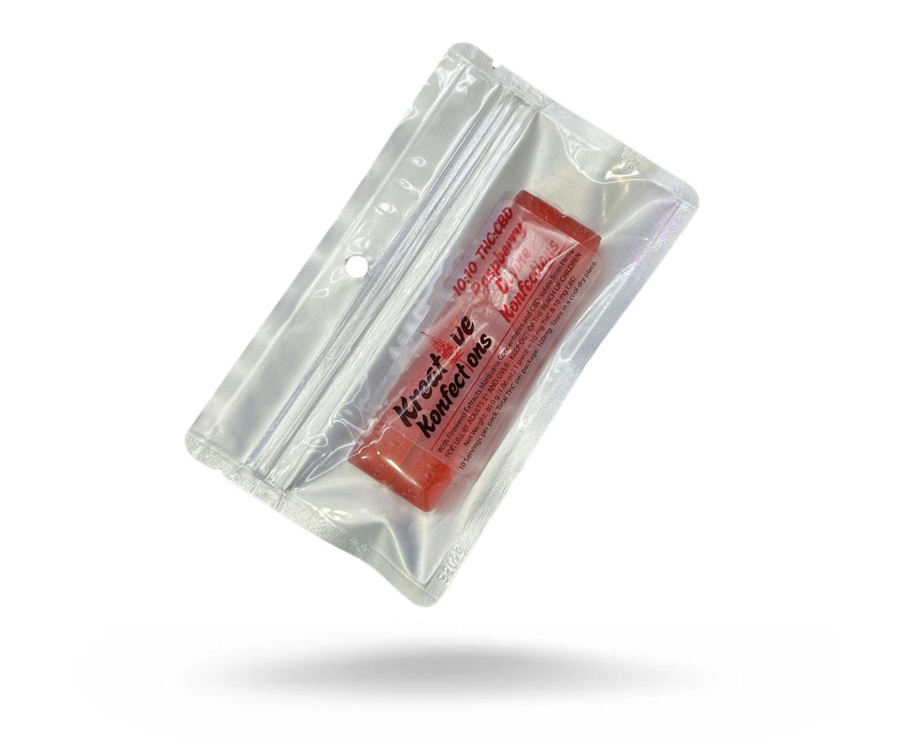 100mg Raspberry Hard Candy by KREATIVE KONFECTIONS