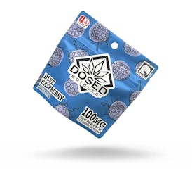 100mg Dosed Gummies | Blue Raspberry by DOSED EDIBLES ALASKA