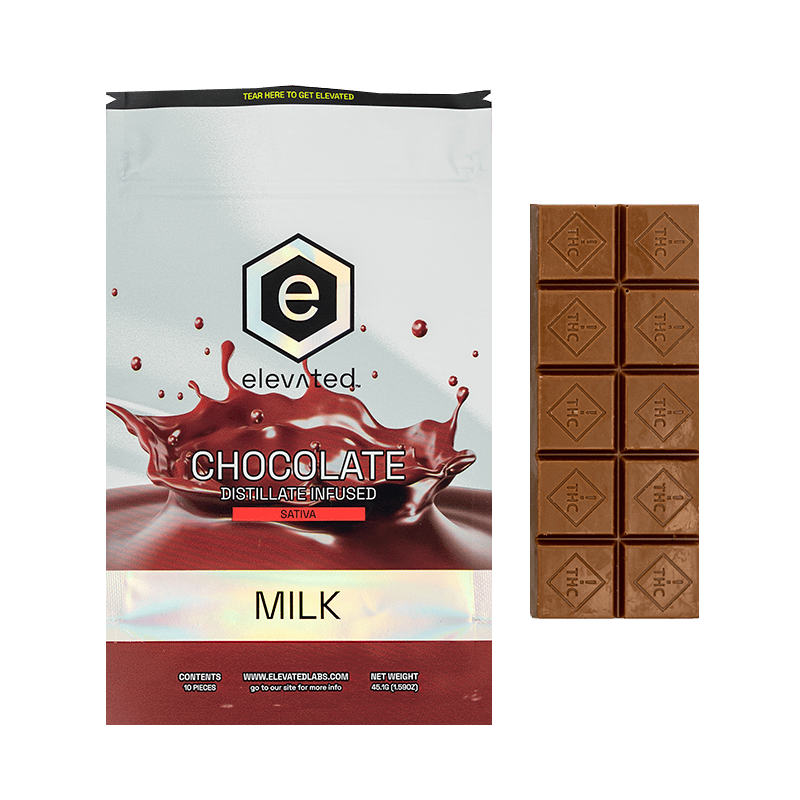 ELEVATED 100MG BAR- MILK CHOCOLATE