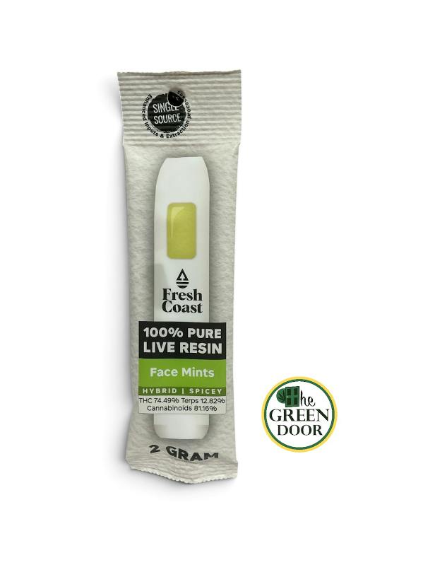Fresh Coast - Face Mints - 2g Live Resin Disposable cannabis product