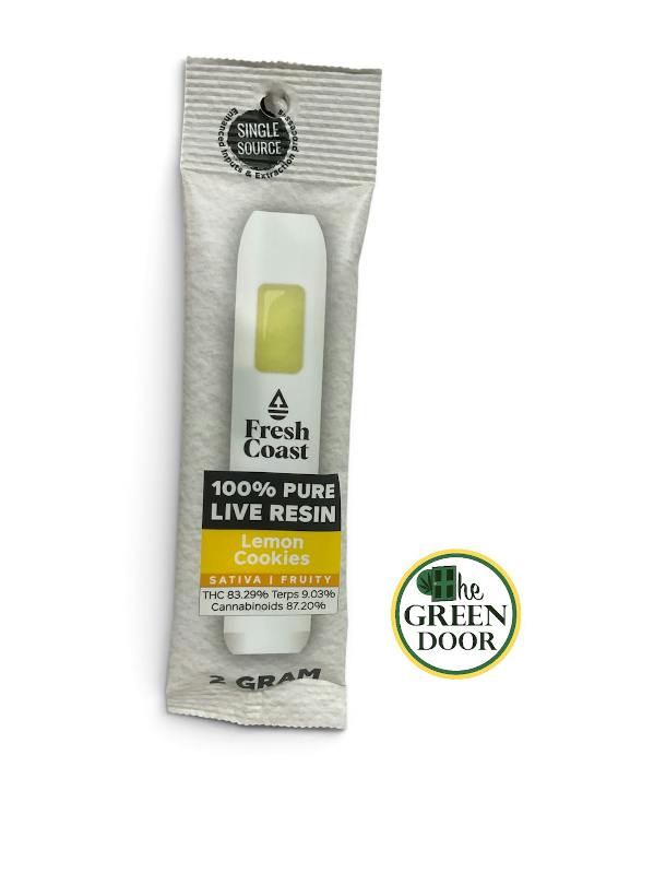 Fresh Coast - Lemon Cookies - 2g Live Resin Disposable cannabis product