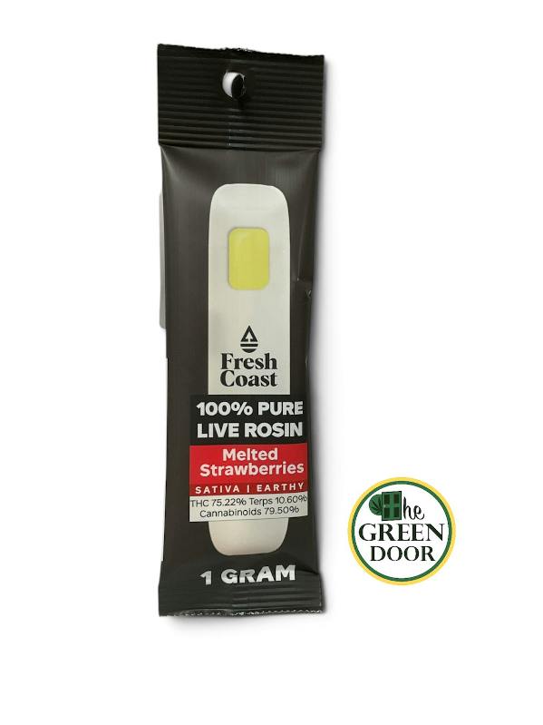 Fresh Coast - Melted Strawberries - 1g Live Rosin Disposable cannabis product
