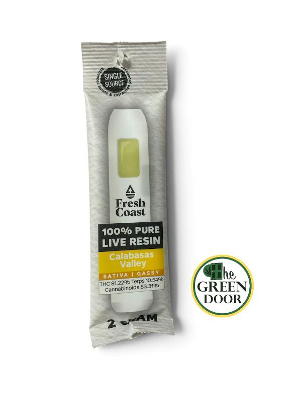 Fresh Coast - Calabasas Valley - 2g Live Resin Disposable cannabis product