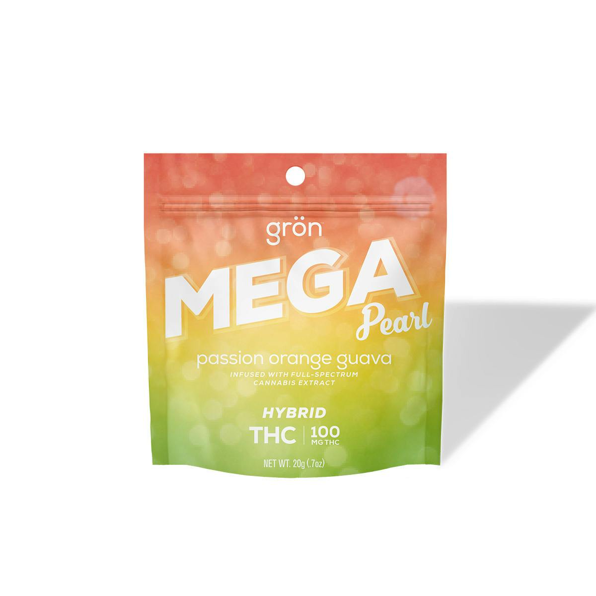 Gron | Mega Pearl | Passion Orange Guava 100mg at Flora Farms Springfield Dispensary