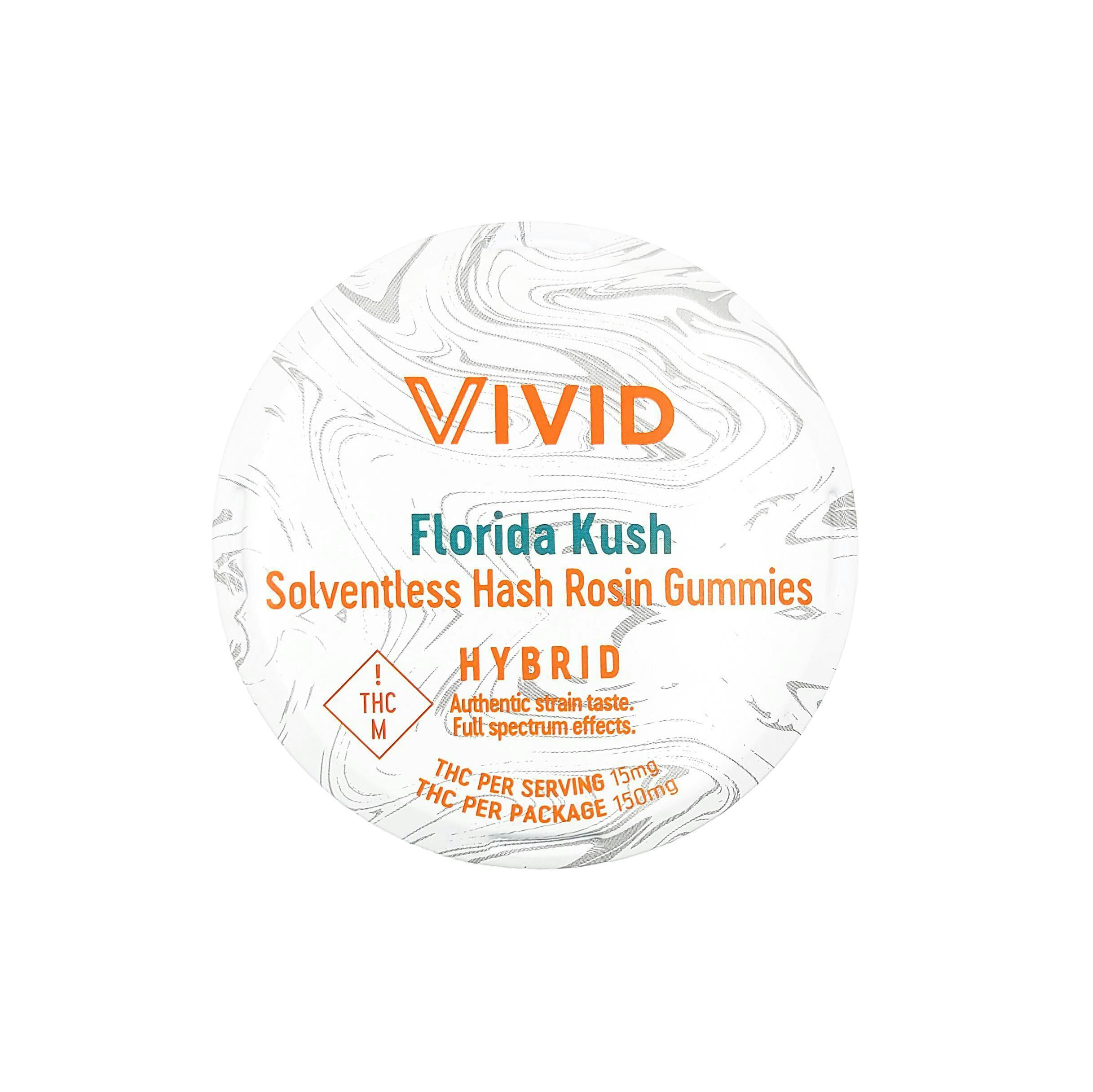 Vivid | Gummies | Florida Kush Live Rosin 150mg