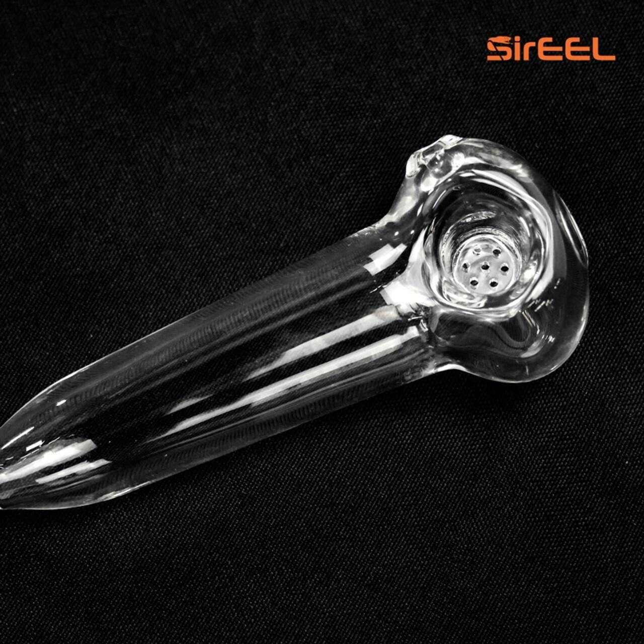 SirEEL | 4.5" Honeycomb Screen Spoon Pipe | Clear