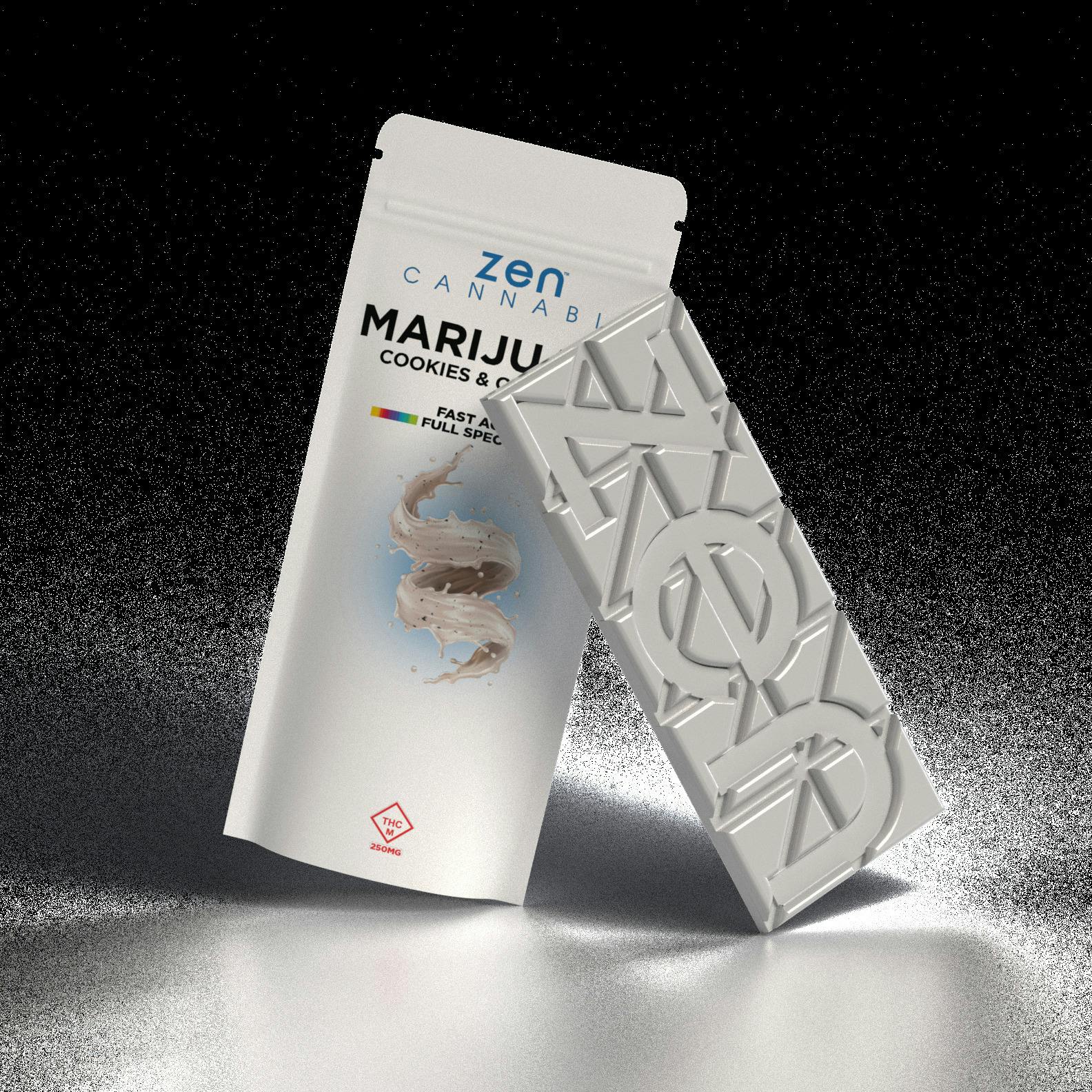 Zen | White Chocolate Bar | Cookies & Cream 250mg