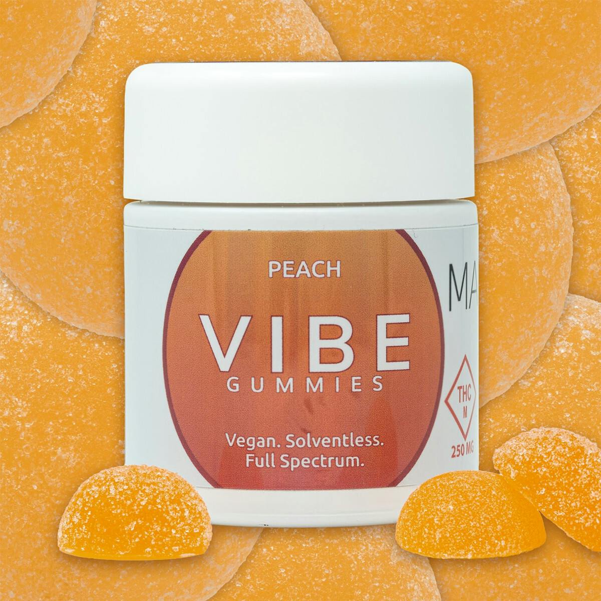 Vibe | Gummies | Peach 250mg
