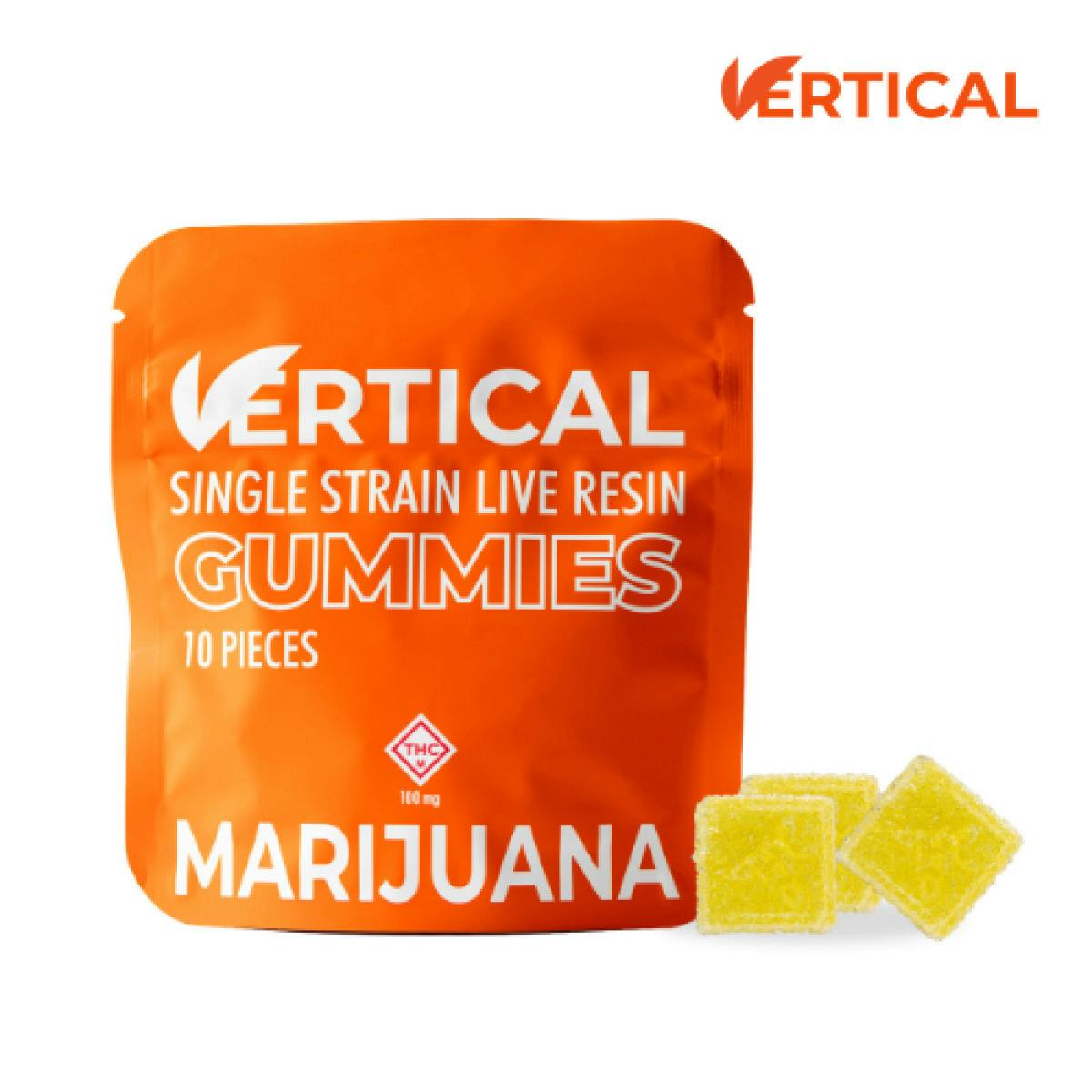 Vertical | Gummies | Pineapple Live Resin Gummies 100mg