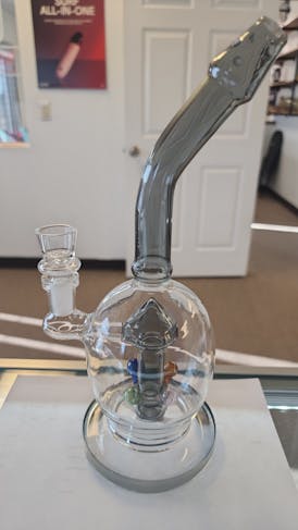 10" Bong w/ Multicolor Muchroom Perc