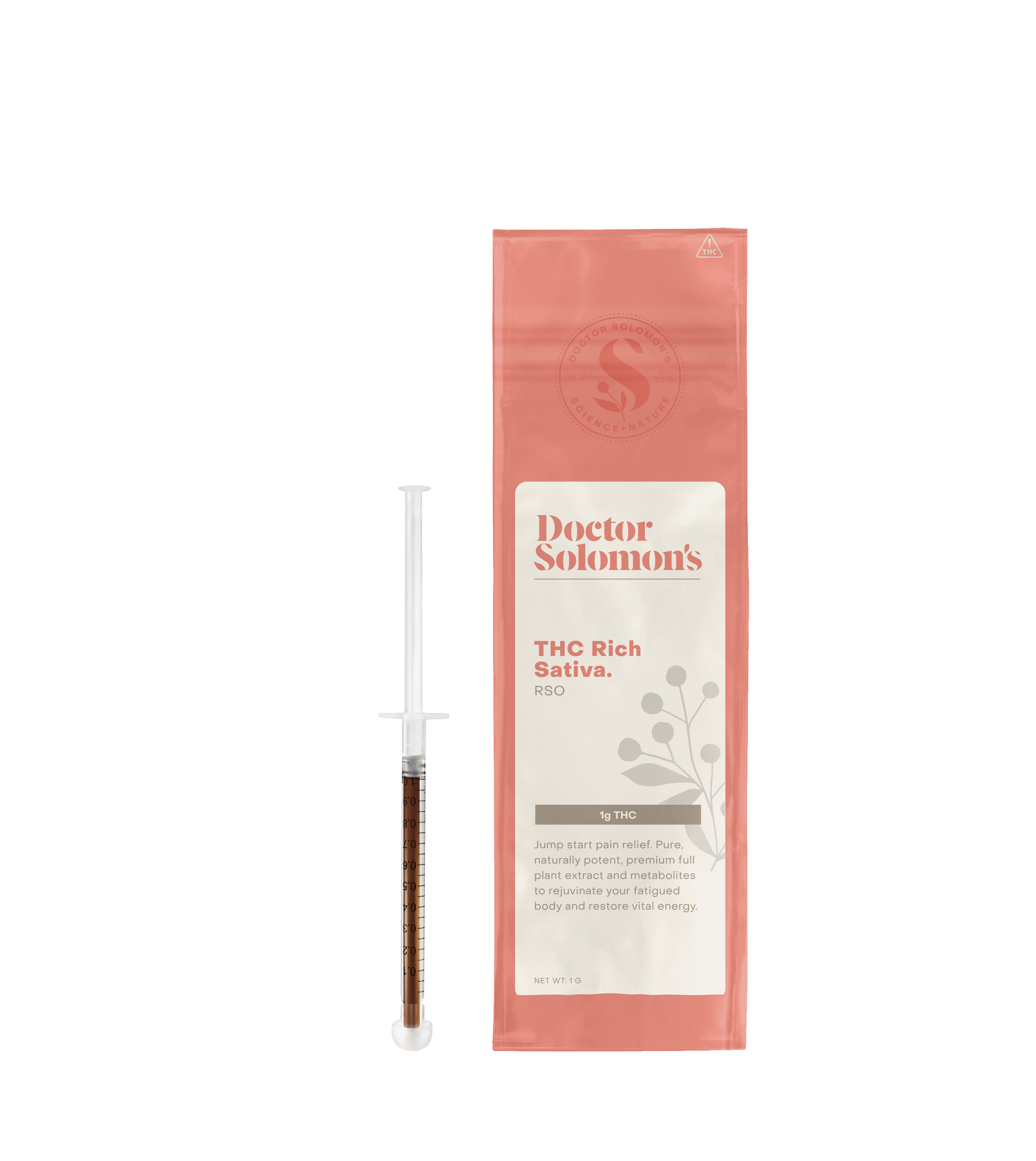 Dr. Solomon's | RSO Syringe | - Gazzurple | 1g at Stoked Dispensary