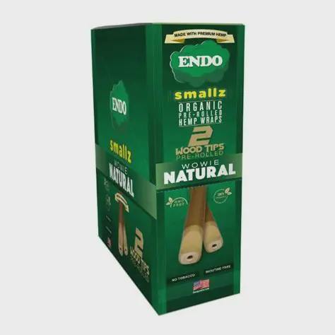 Endo | Wood Tip Pre-Rolled Hemp Wrap - Natural Flavor x 2 | at Stoked Dispensary