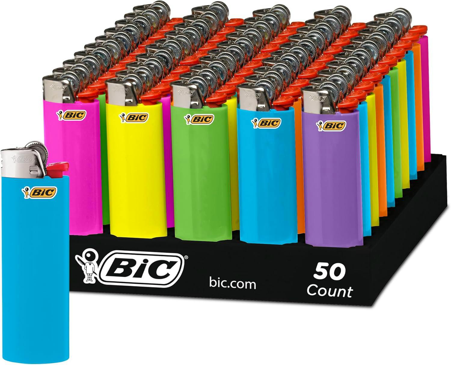 BIC Lighter | Full Size - Color Design | at Stoked Dispensary