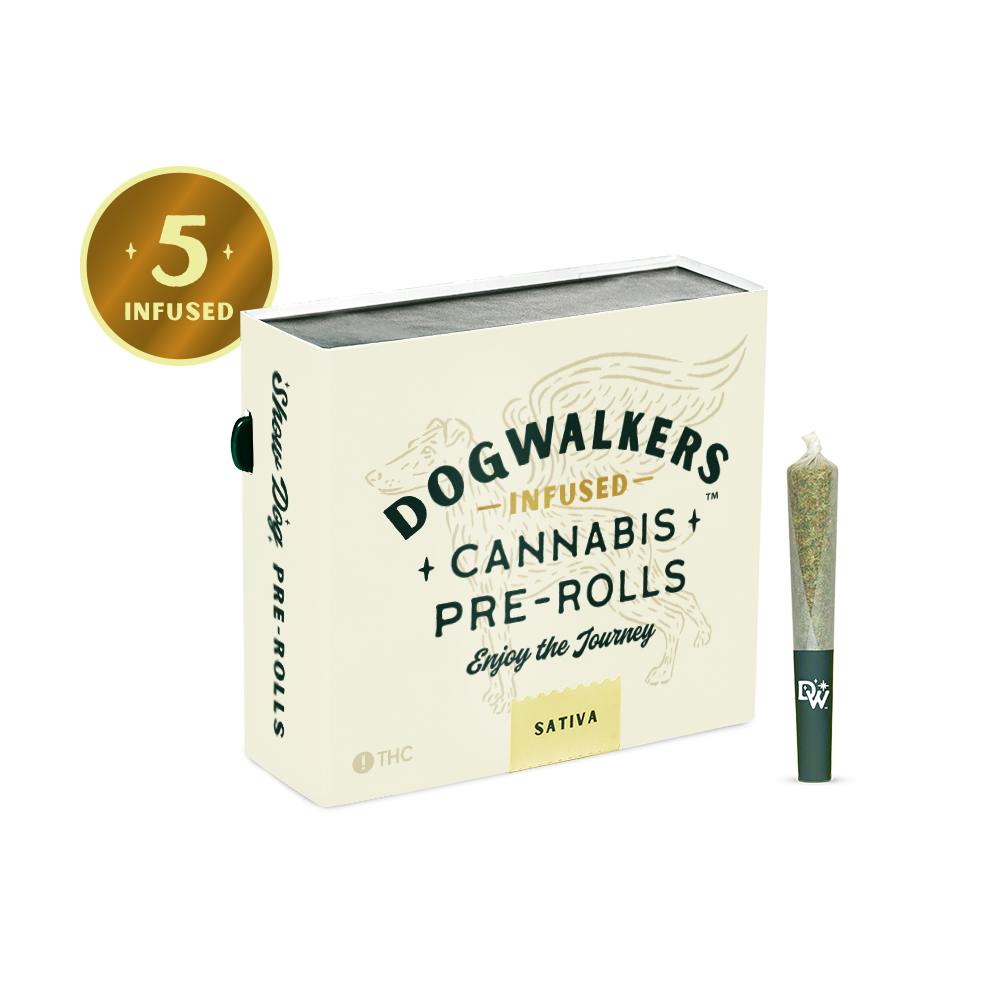 Dogwalkers | Infused Pre-Roll | - L'Orange | .45g x 5 at Stoked Dispensary