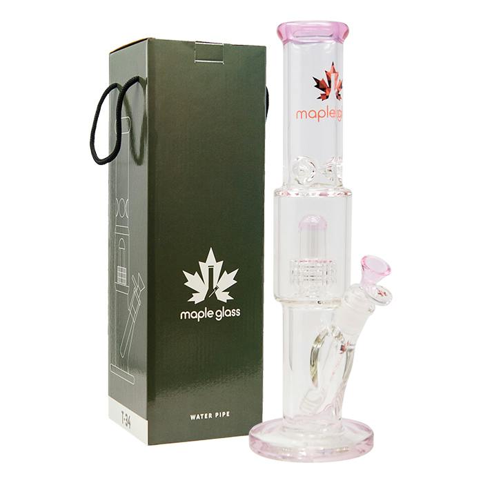 Maple Glass Tire Perc Bong T-34