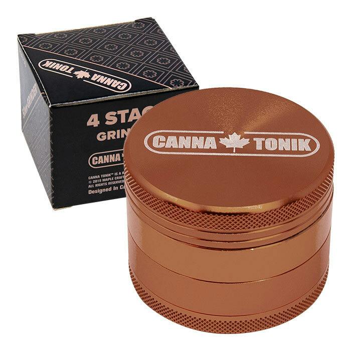 Cannatonik Anodized Aluminum Four Stage 56 MM Rose Gold Grinder