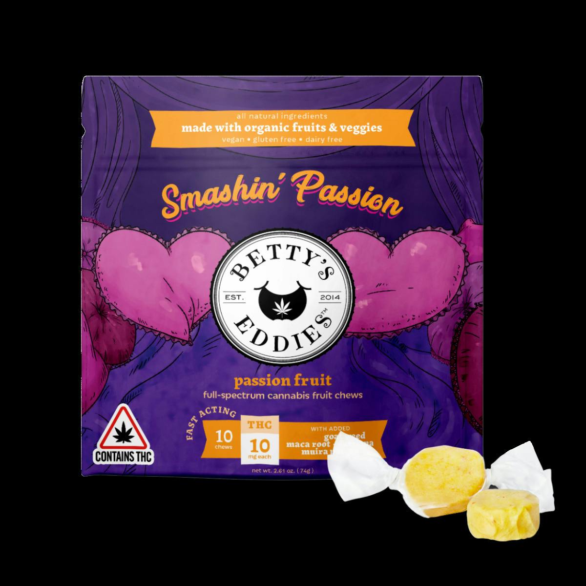 Passionfruit Chews | [10mg] 20pk | Betty's Eddies