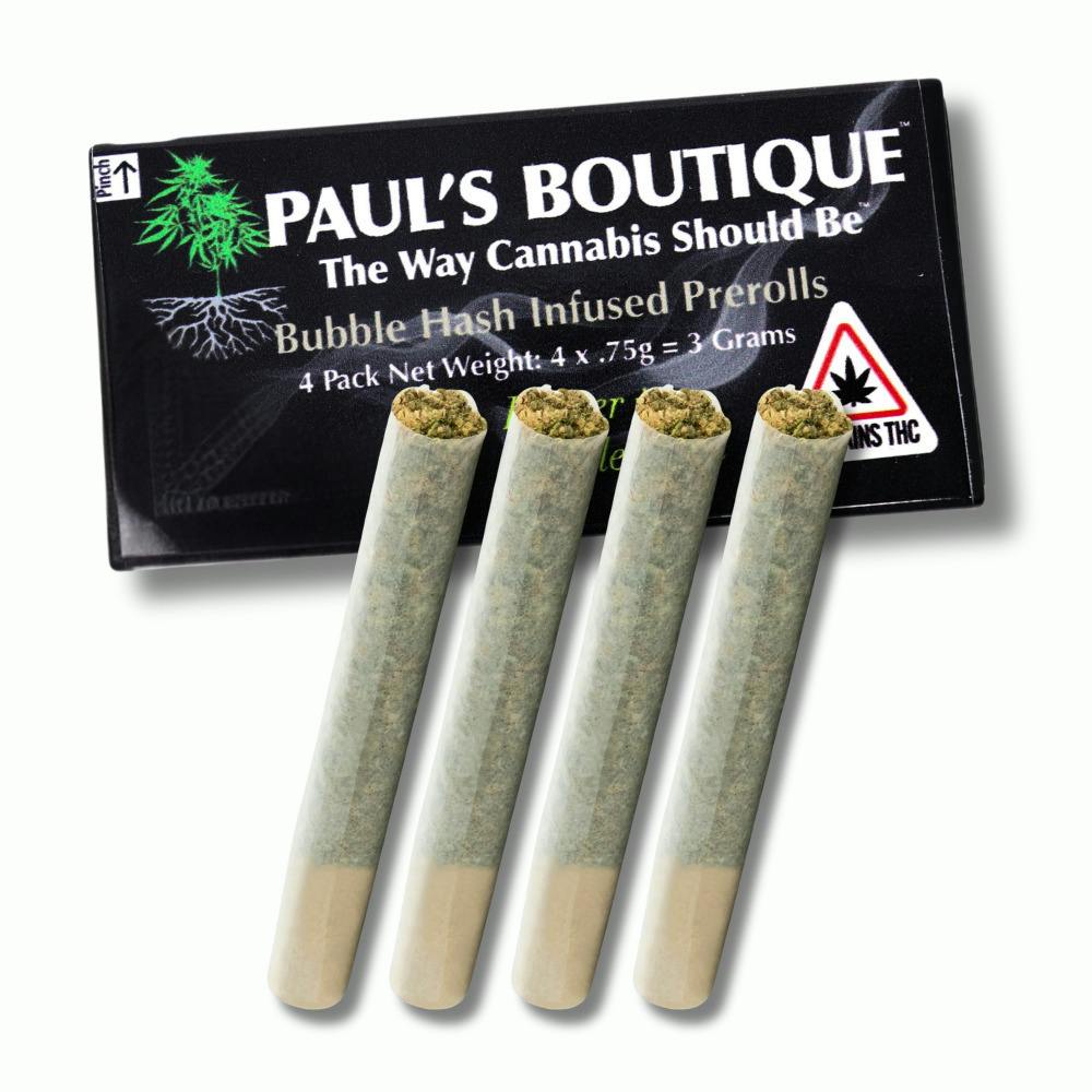 Paul's Boutique | Pre Roll Pack | Carbon Fiber | [.75g 4pk] | Hybrid