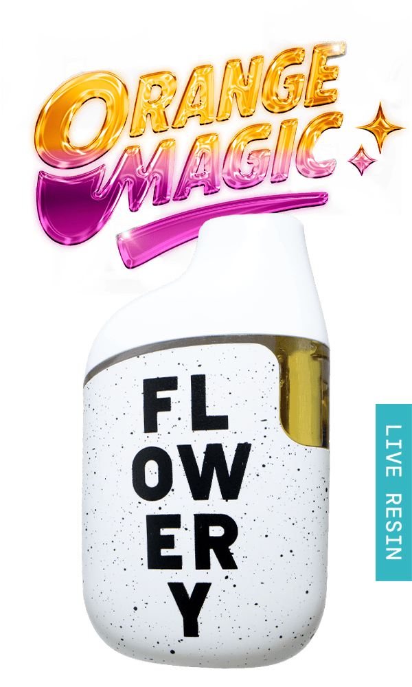 Flowery AIO Live Resin Vape 1g - Orange Magic
