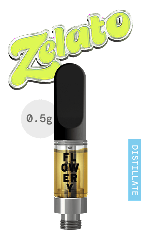 Distillate Cartridge 0.5g - Zelato at The Flowery Dispensary Melbourne