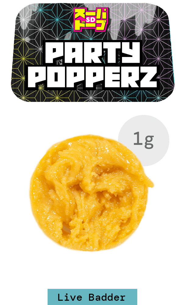 Live Resin Badder 1G - Party Popperz
