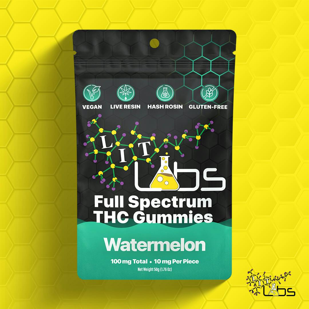 Lit Labs - 100mg Gummies - Watermelon