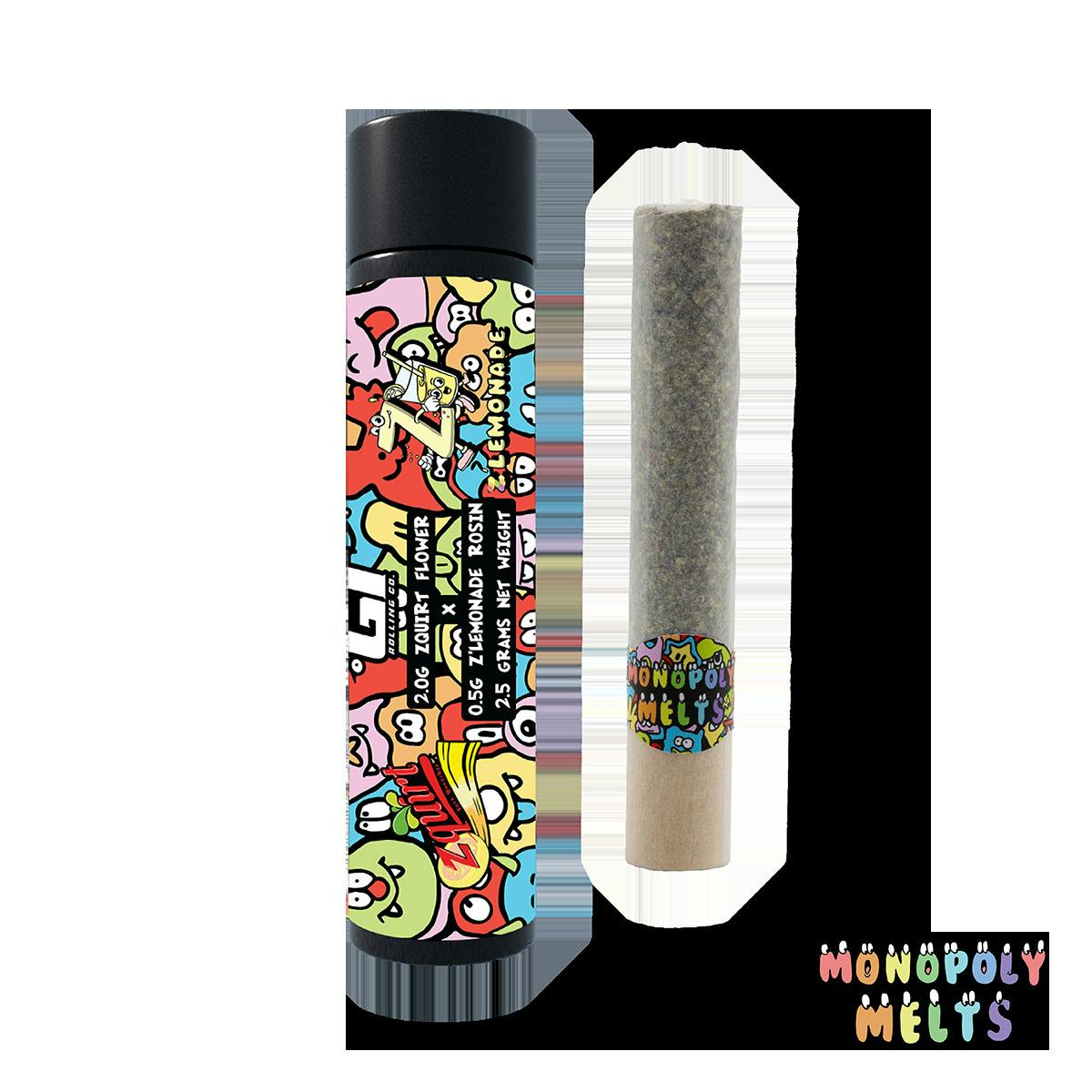 Monopoly Melts - 2.5g Hash Rosin Infused Donut - Zquirt x Z'Lemonade