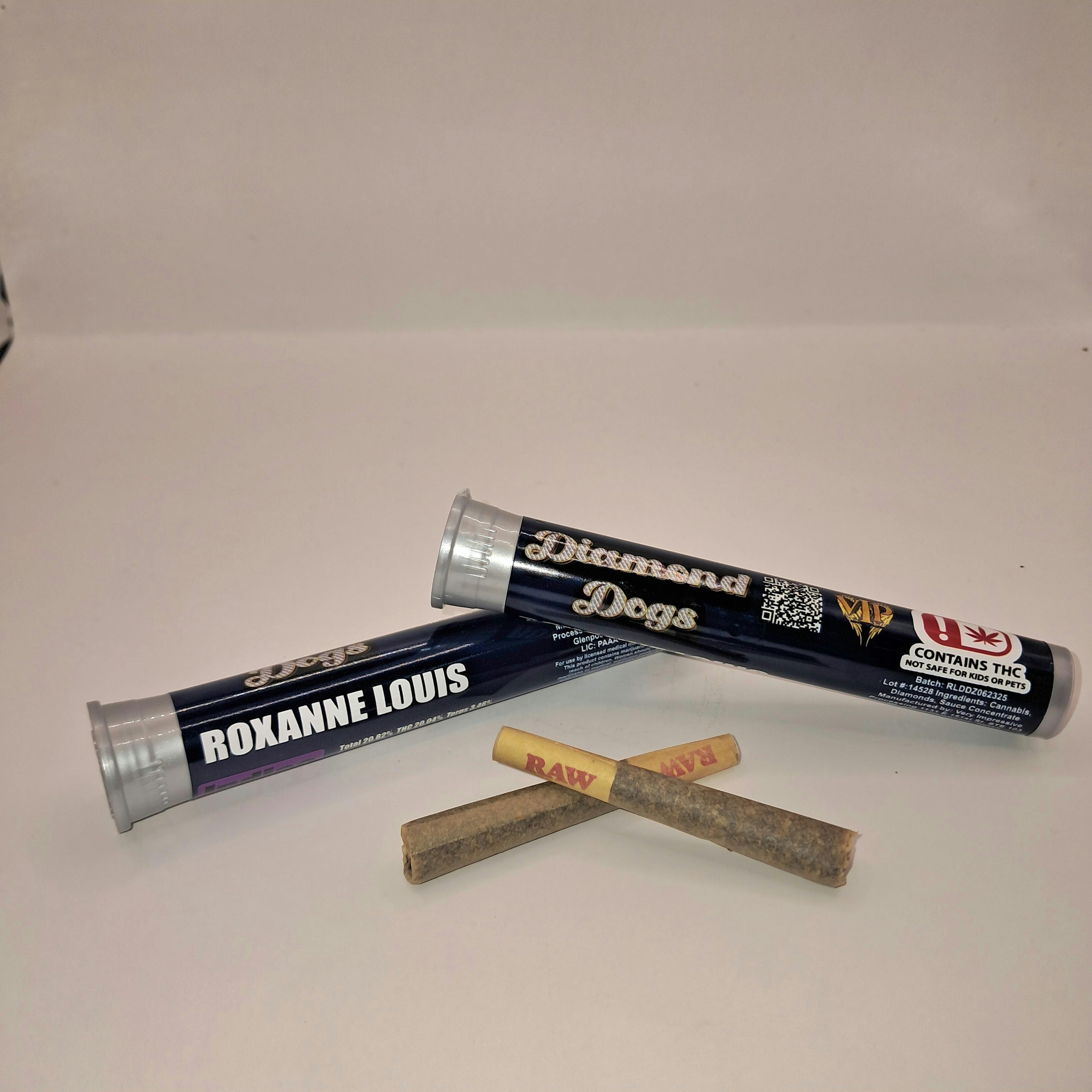 Diamond Dog | Roxanne Louie 2pk | 1.5g by VIP Infused PreRolls