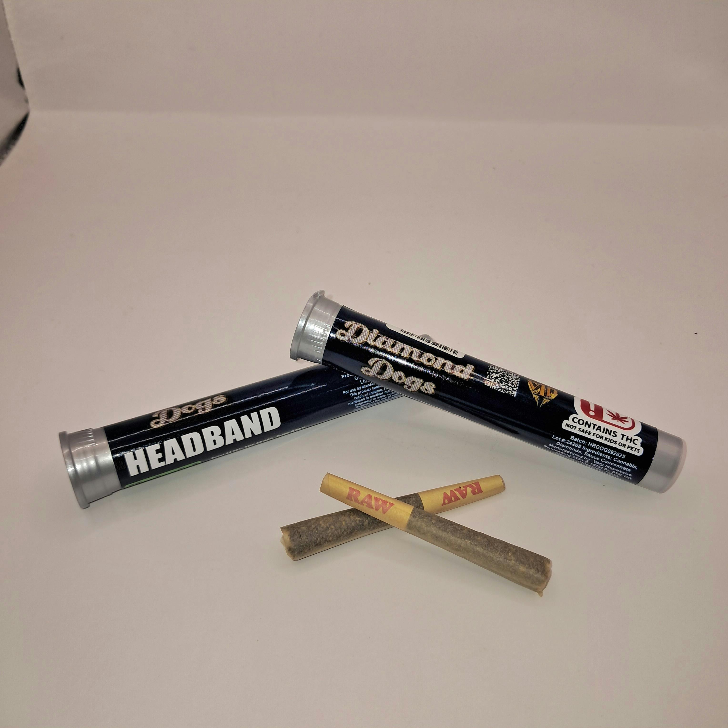 Diamond Dog | Headband 2pk | 1.5g by VIP Infused PreRolls