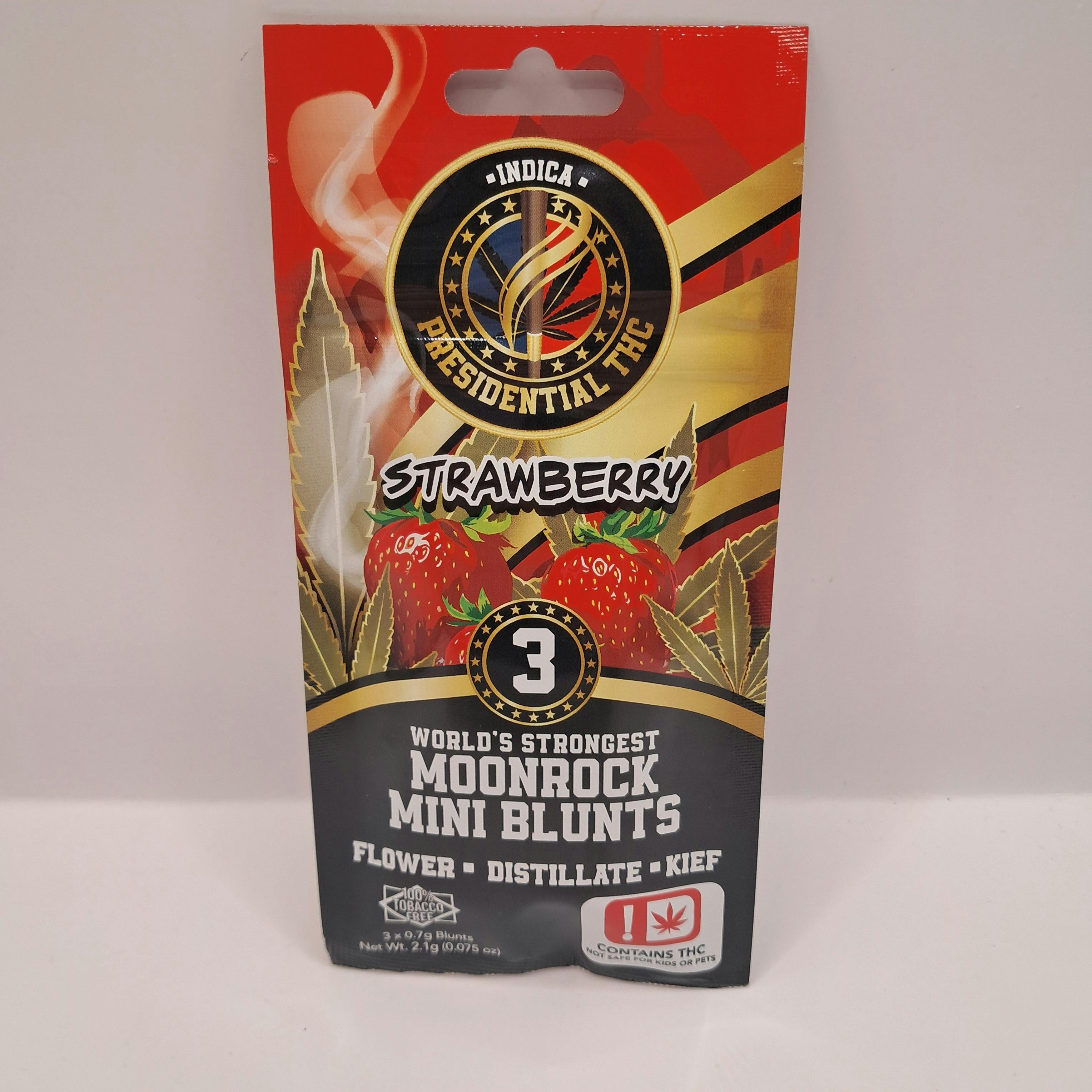 Strawberry | Moon Rock Blunts Infused Minis | 0.7g each | 3pk