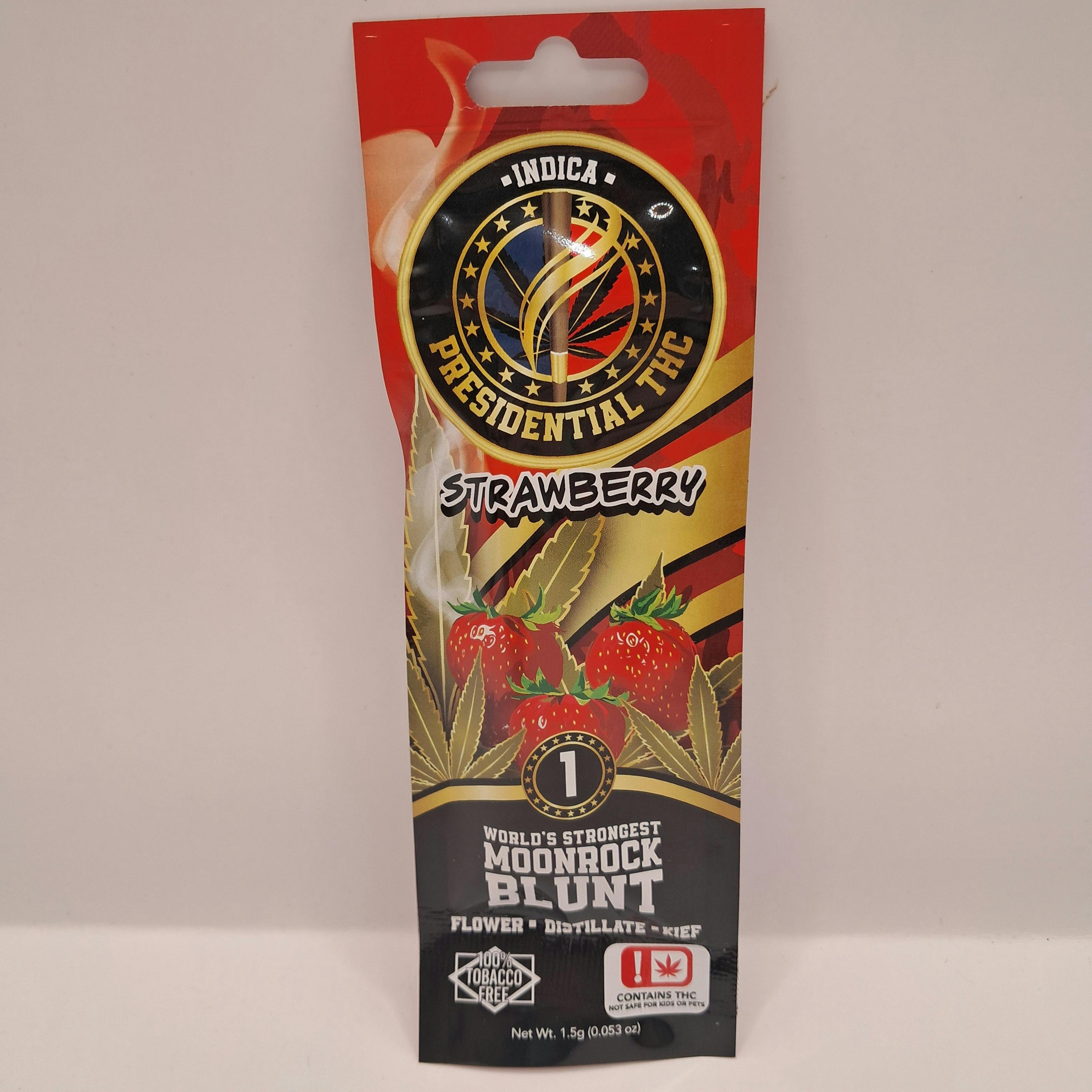 Strawberry | Moon Rock Infused Blunt | 1.5g by Presidential THC