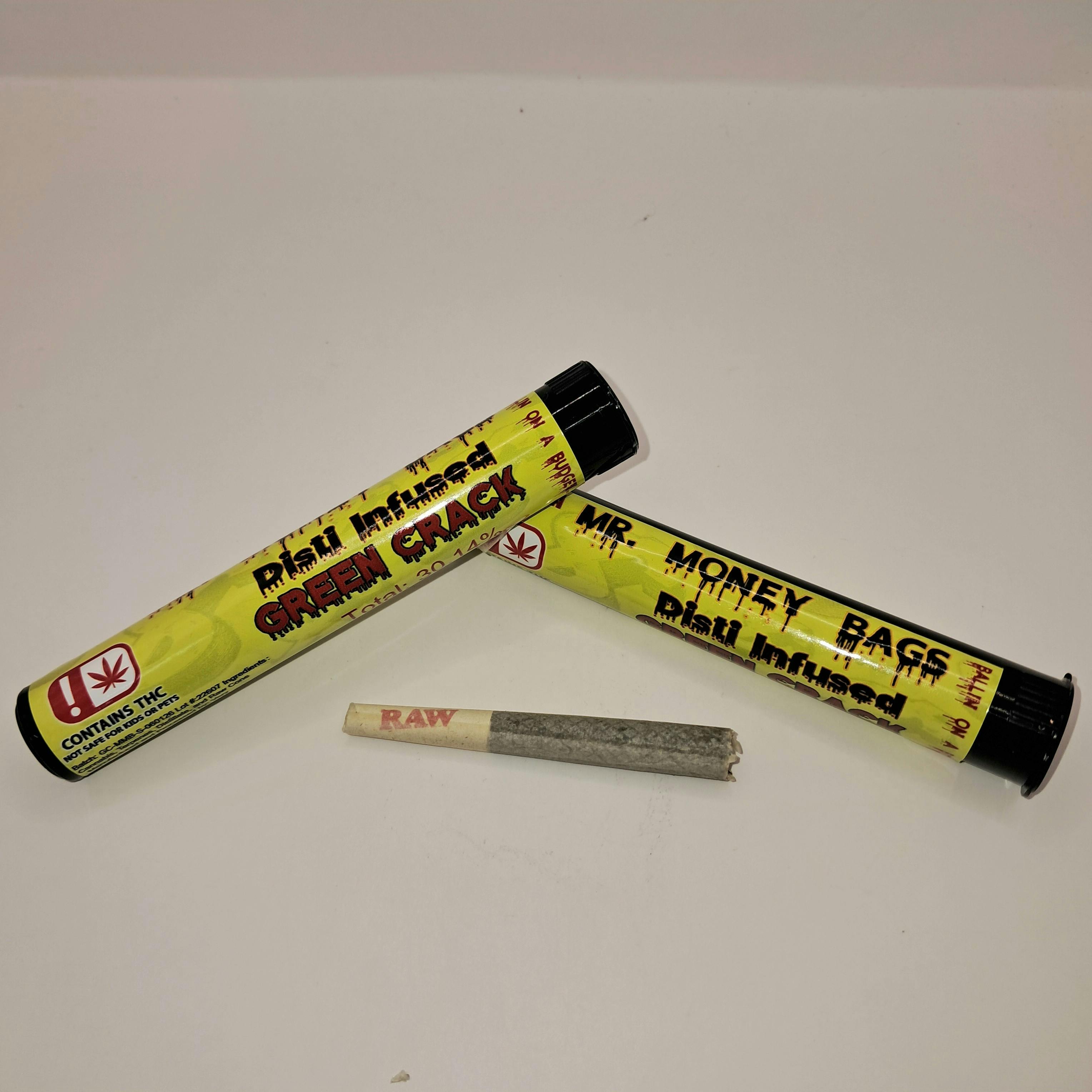 Mr. Money Bagz | Green Crack | 1g by VIP Infused PreRolls