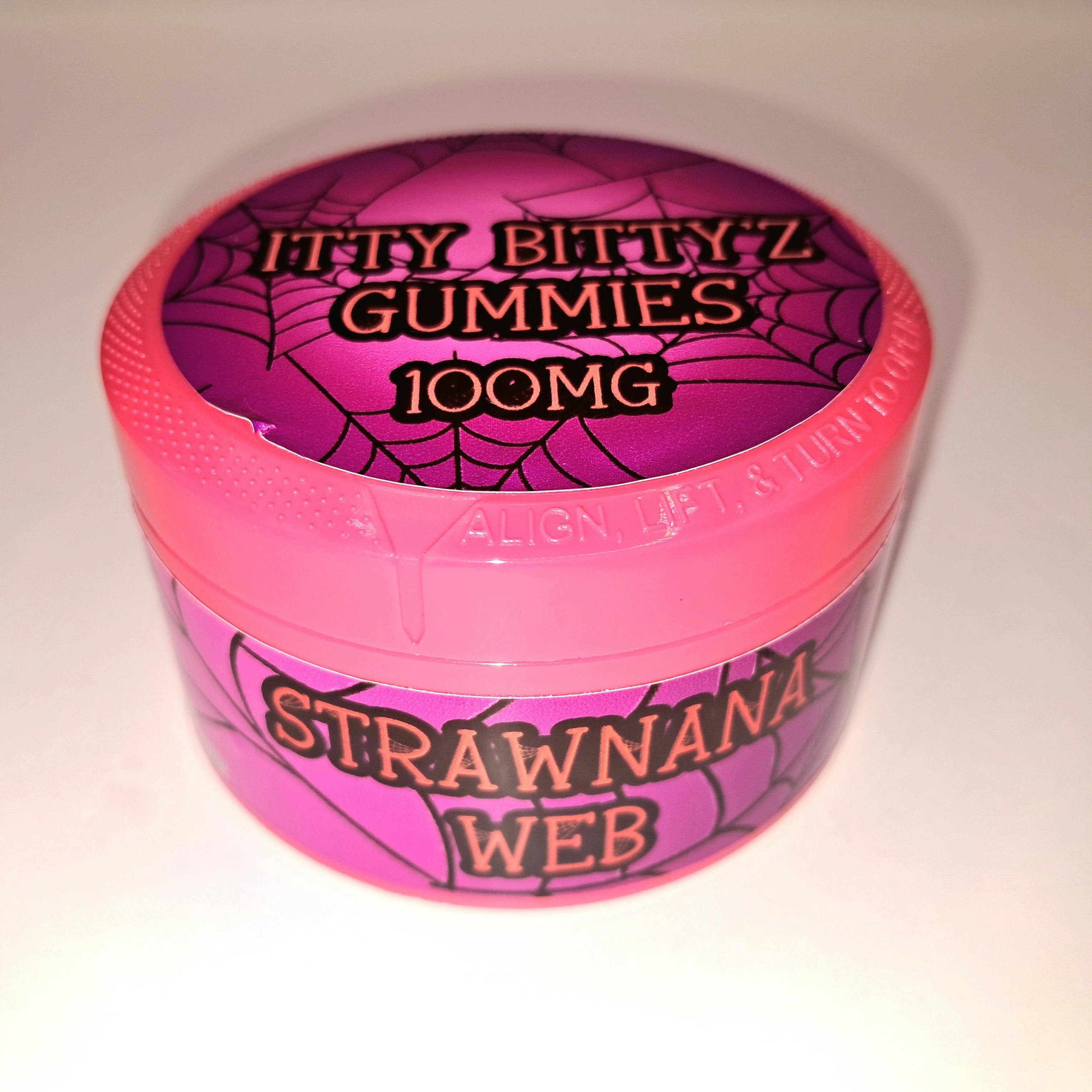 Itty Bitty'z | Strawnana Web | 100mg by VIP Edibles