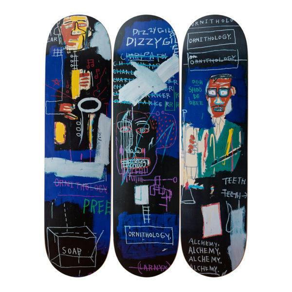 Jean Michel Basquiat Horn Players Skate Deck