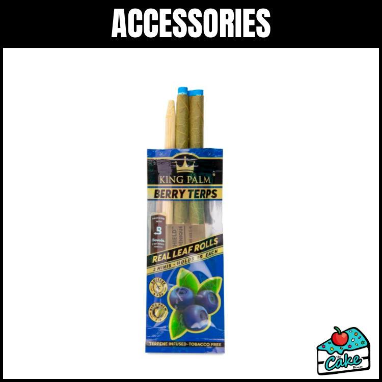 King Palm - 2 Palm Leaf Rolls - Berry Terps