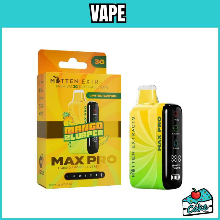 Mitten - 3g Max Pro - Live Resin/LQD Disposable - Mango Zlurpee