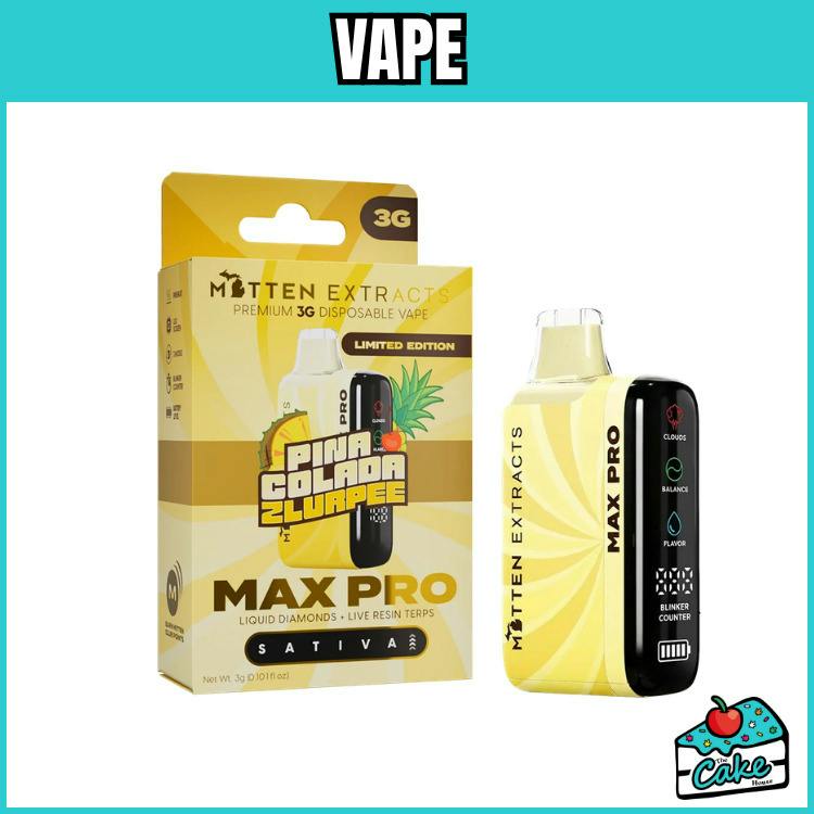 Mitten - 3g Max Pro - Live Resin/LQD Disposable - Pine Colada Zlurpee