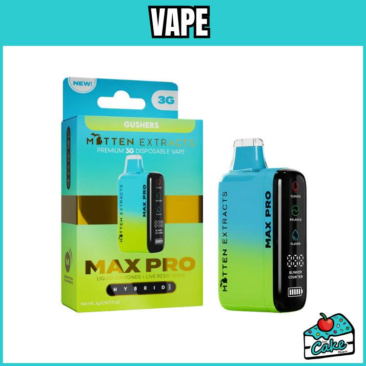 Mitten - 3g Max Pro - Live Resin/LQD Disposable - Gushers