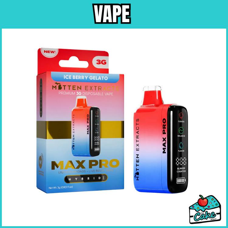 Mitten - 3g Max Pro - Live Resin/LQD Disposable - Ice Berry Gelato