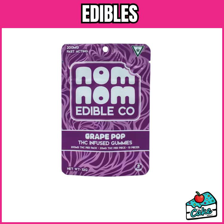 Nom Nom - 200MG Fruit Chews - Grape Pop