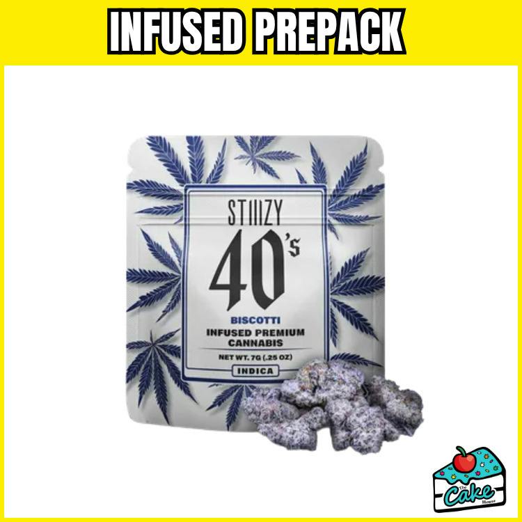 Stiiizy - 7G Infused Flower Prepack - Biscotti