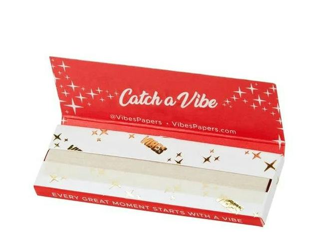 Vibes King Size Slim Hemp Papers - Red